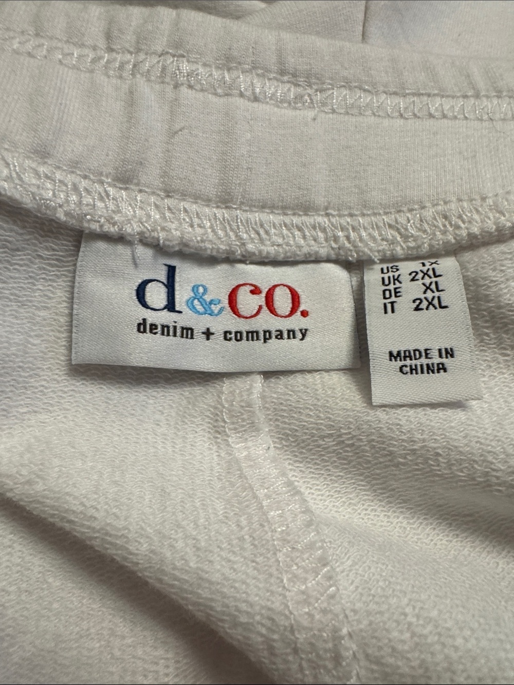 Denim&Co White Cropped Pull-On Ankle Pants - Picture 4 of 5
